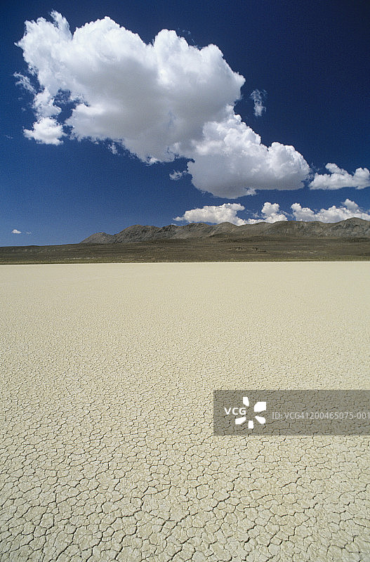美国，内华达州，黑岩沙漠，干涸的湖床图片素材