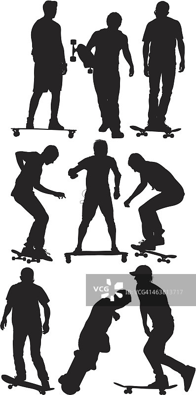 滑板技巧图片素材