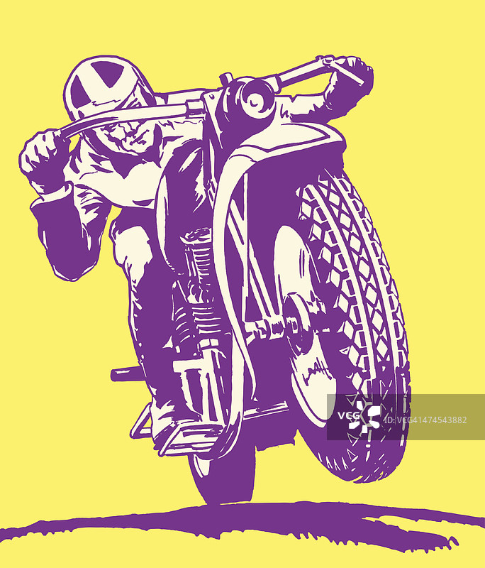 男人骑摩托车图片素材