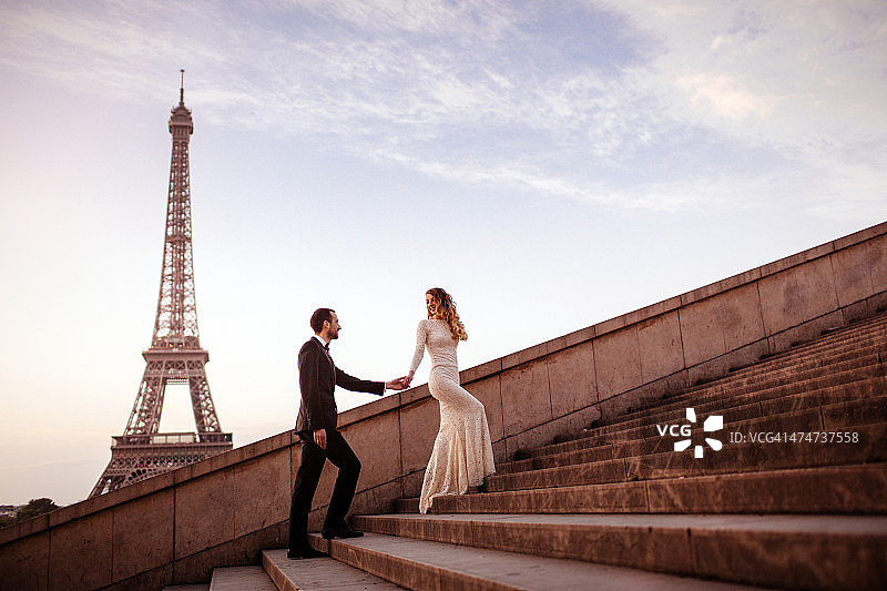巴黎的婚礼图片素材