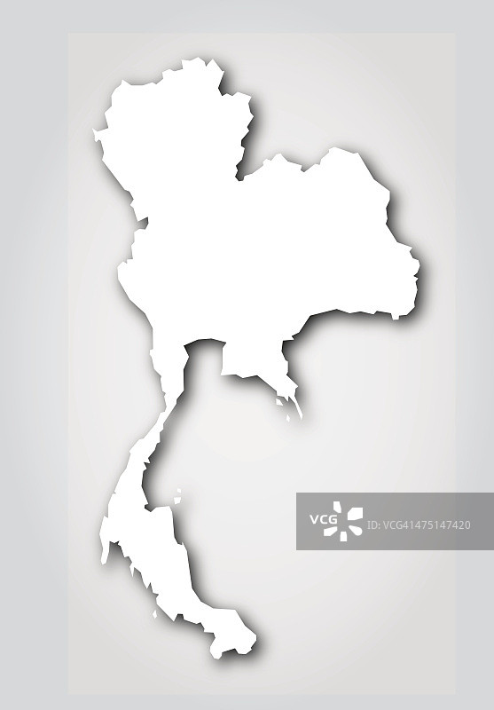 泰国轮廓白图片素材