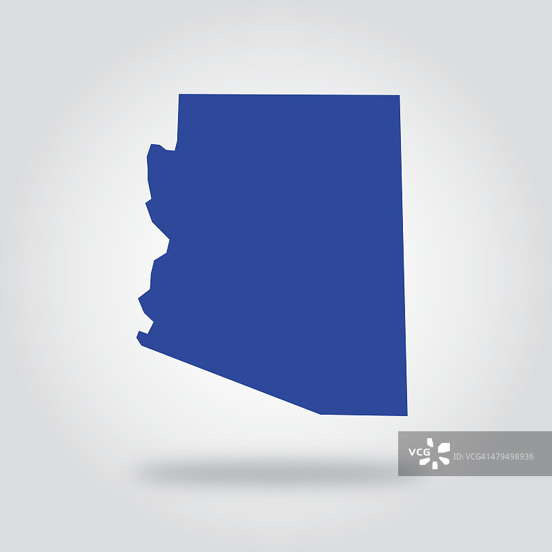 亚利桑那州蓝州标志图片素材