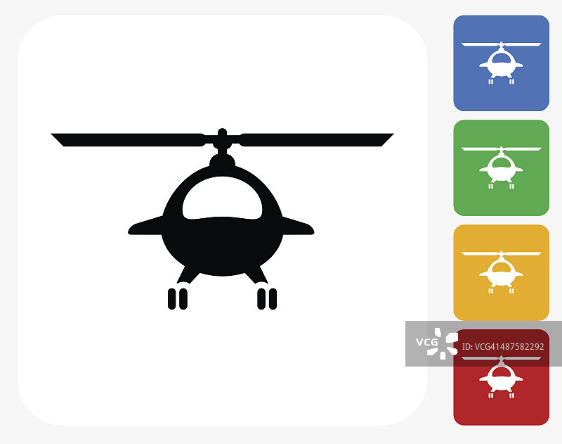 直升机图标平面图形设计图片素材