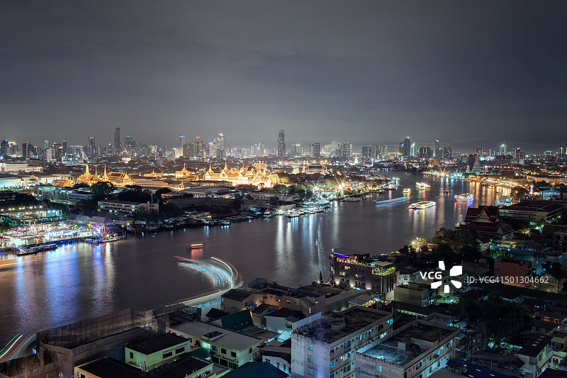 曼谷全景摩天大楼屋顶图片素材
