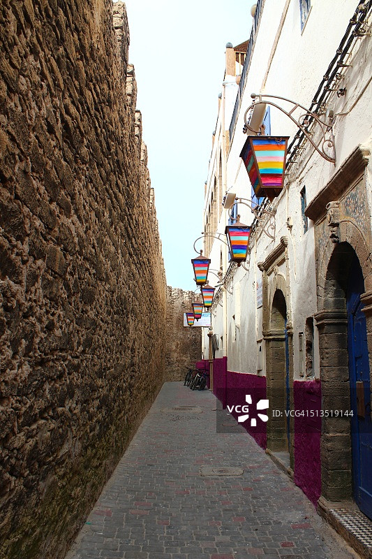 艾索韦拉麦地那的一条小巷图片素材