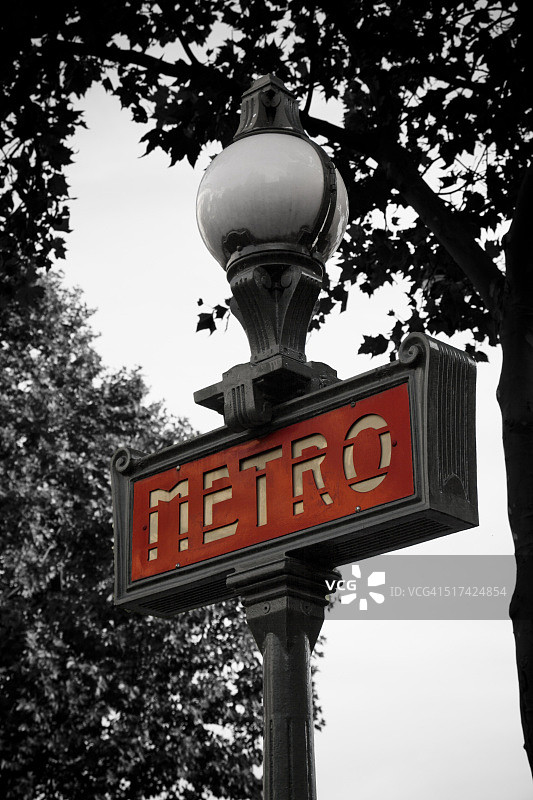 巴黎地铁标志图片素材