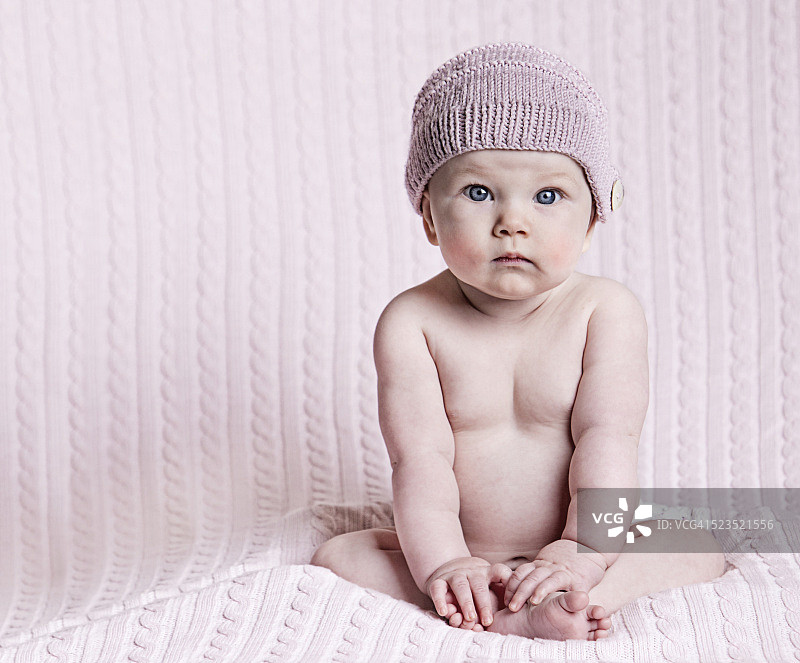 女婴肖像(6-12个月)图片素材