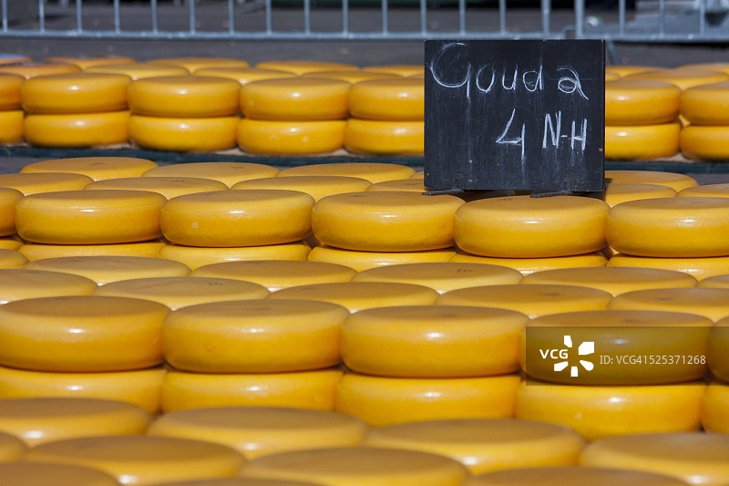 荷兰传统的荷兰奶酪市场图片素材