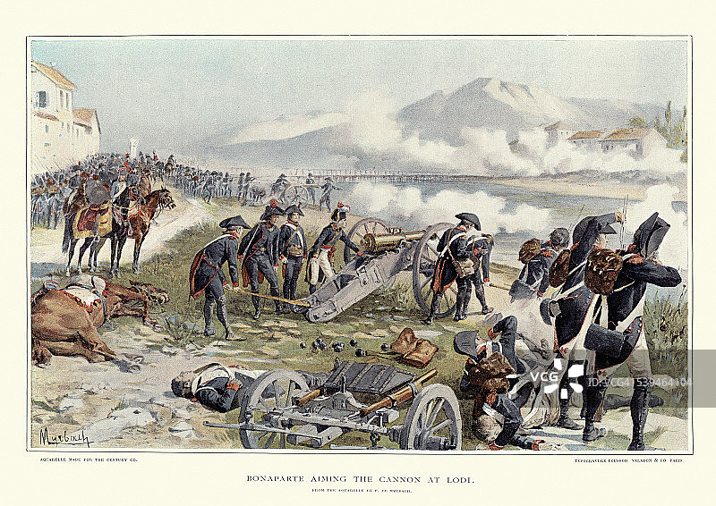 拿破仑·波拿巴在洛迪战役中的表现图片素材