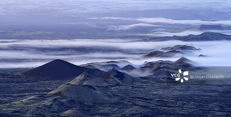 冰岛Skaftafell国家公园的Lakagigar火山口图片素材