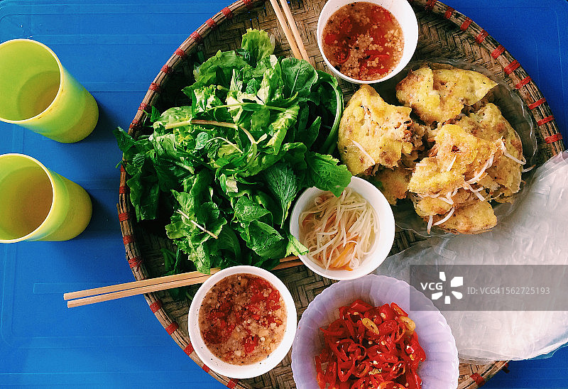 越南本地食物- banh xeo图片素材