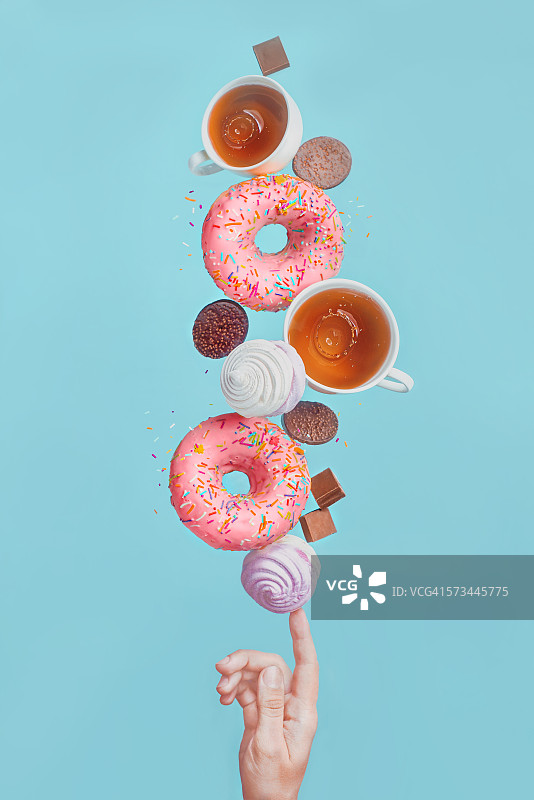 平衡甜甜圈图片素材