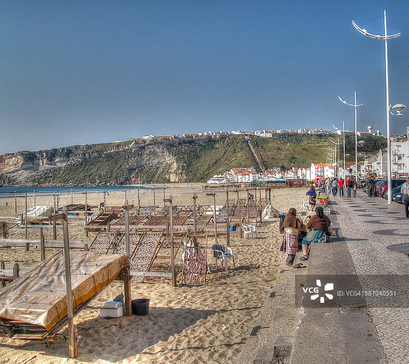 葡萄牙的纳扎尔海滩图片素材
