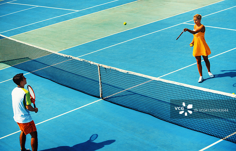 网球比赛。图片素材