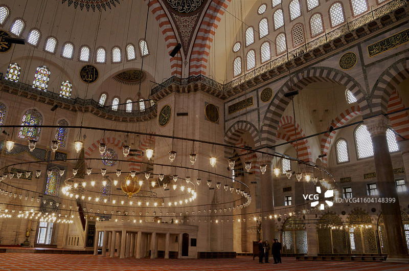 苏莱曼尼耶清真寺内部图片素材