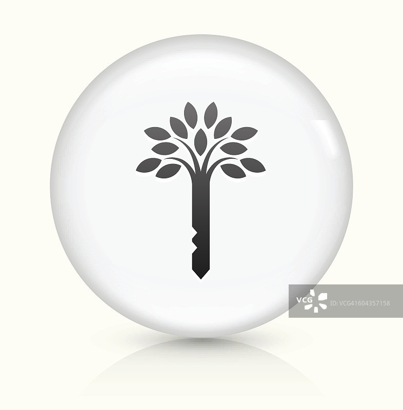 自然键图标上的白色圆形矢量按钮图片素材