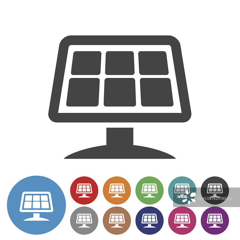 太阳能电池板图标-图形图标系列图片素材