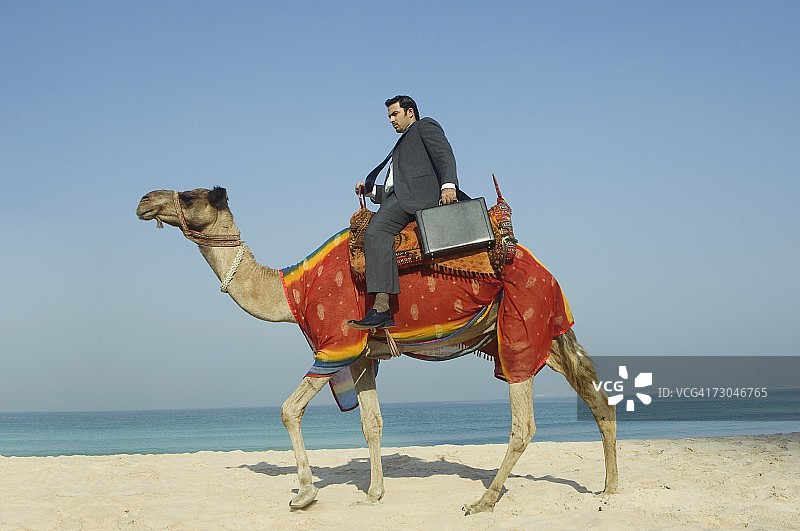 骑骆驼的商人图片素材