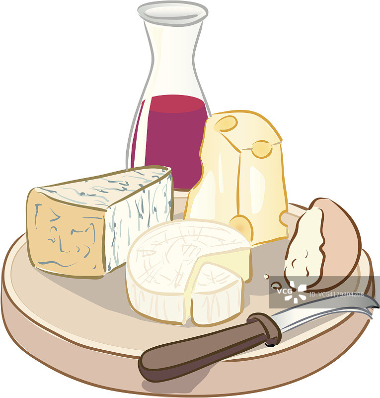用一盘奶酪来醒酒图片素材