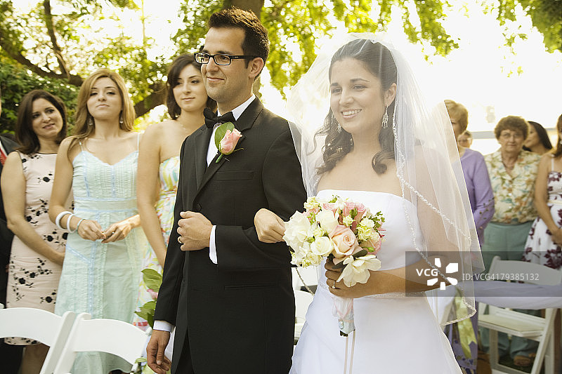 多民族夫妇结婚图片素材