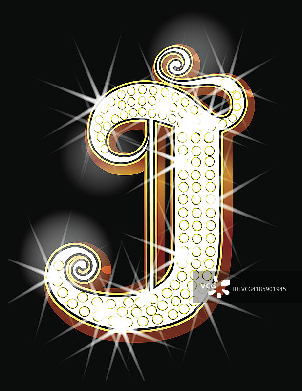 字母J珠宝首饰图片素材