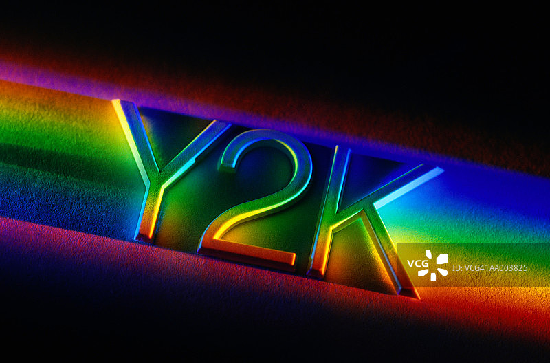 彩虹Y2K标志图片素材