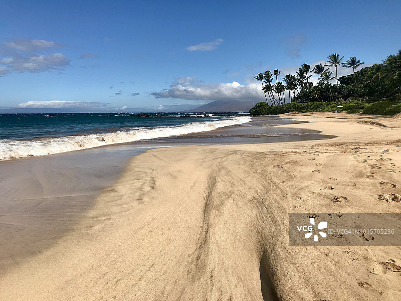 毛伊岛安静的海滩图片素材