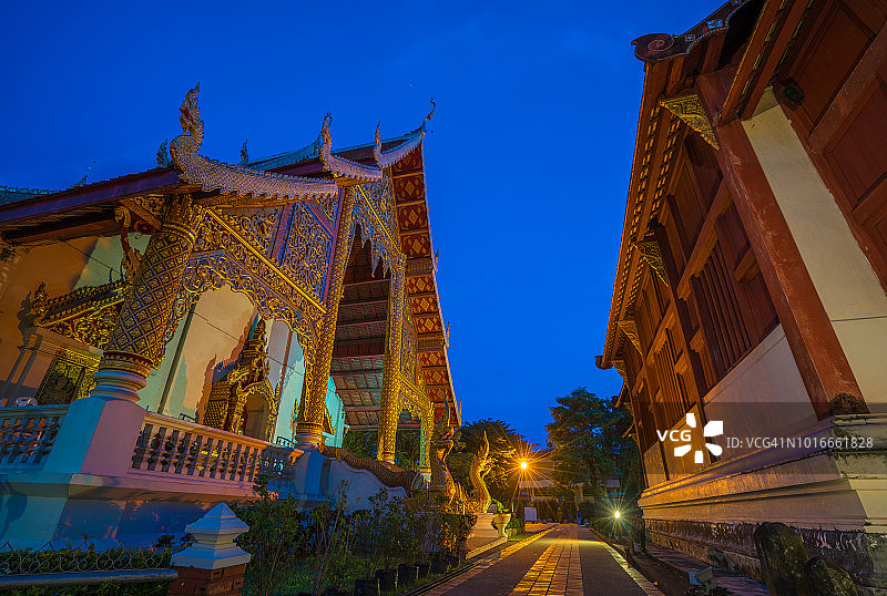 泰国清迈，辛格寺图片素材