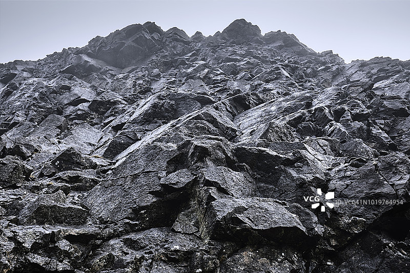 从斯凯岛的黑库林山脊看爬山图片素材