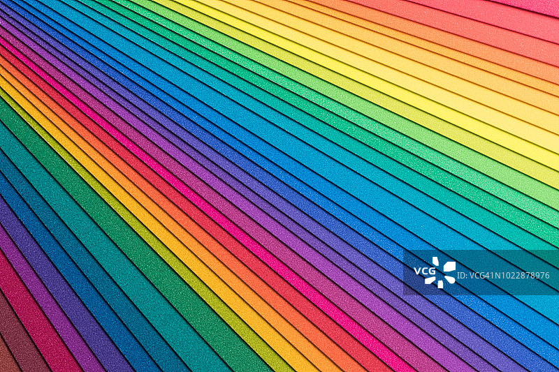 彩虹颜色的纸图片素材