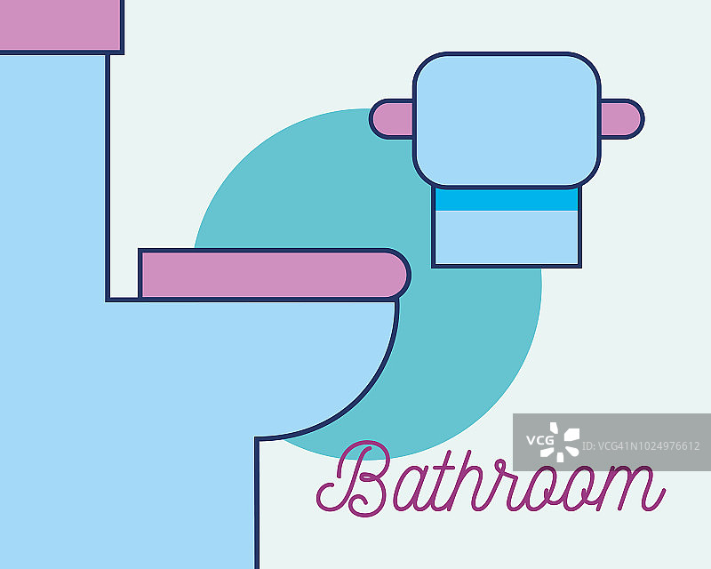 卫生间和厕纸室内浴室图片素材