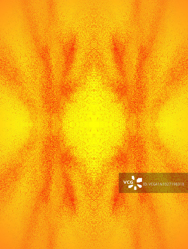 由一团橙色粉末颗粒在黄色背景上撞击而成的爆炸。图片素材