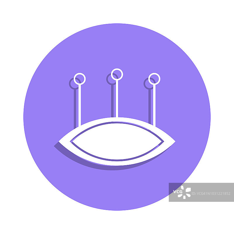针枕图标徽章风格。其中一个手工收藏图标可以用于UI, UX图片素材