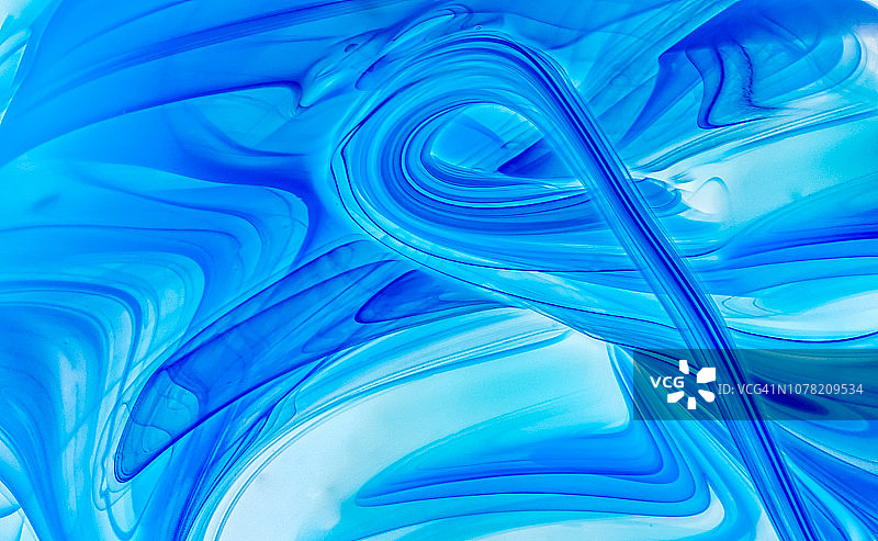 抽象混合蓝色漩涡漆背景图片素材