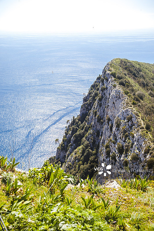 卡普里岛的索拉罗山，令人惊叹的景色图片素材