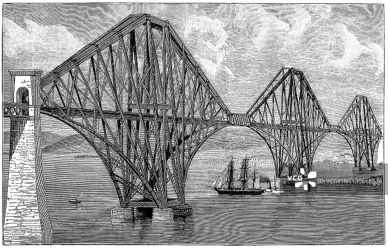 苏格兰福斯桥图片素材