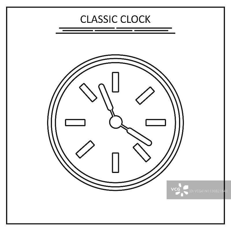 经典时钟-插图图片素材