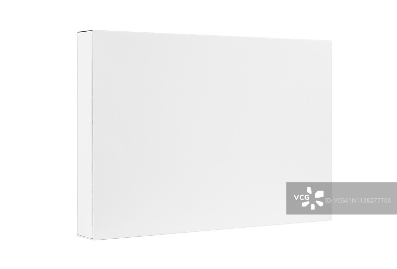 空白白盒模板孤立在白色背景上图片素材