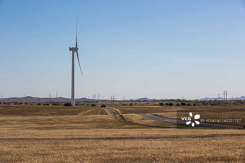 风力发电，中国内蒙古图片素材