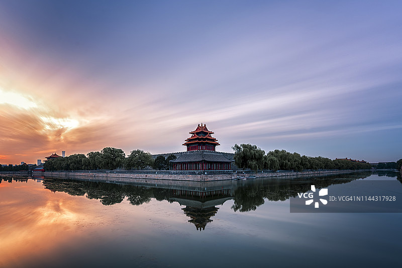 角楼朝霞  Morning glow in The Forbidden City图片素材