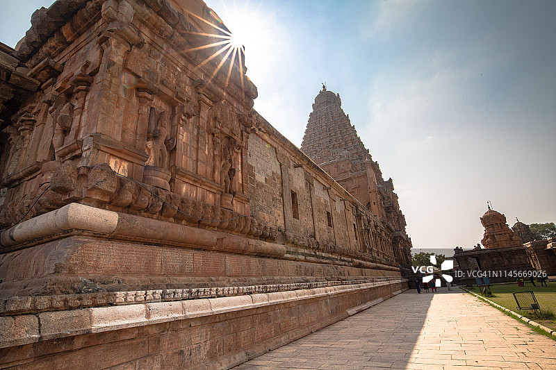 印度坦雅吾的布里哈迪斯瓦尔神庙是世界遗产。图片素材