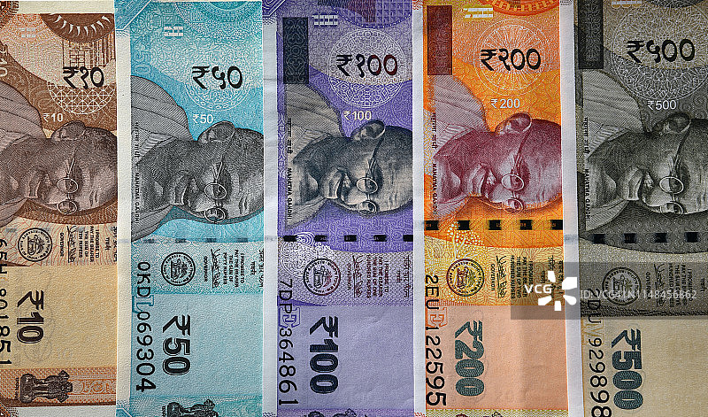 印度的货币图片素材