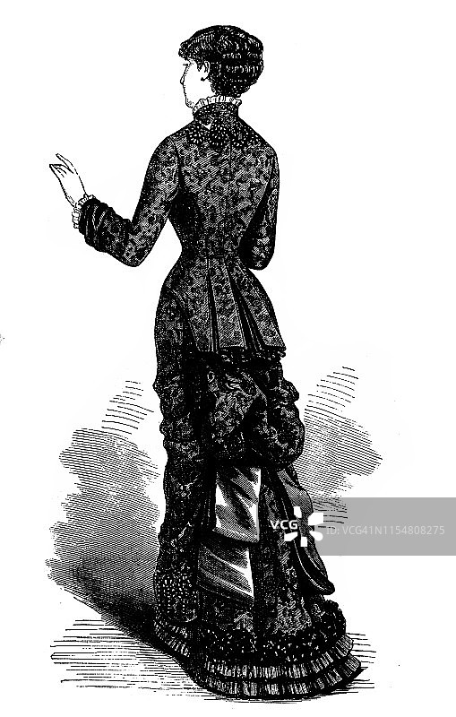 维多利亚时代的时尚女人图片素材