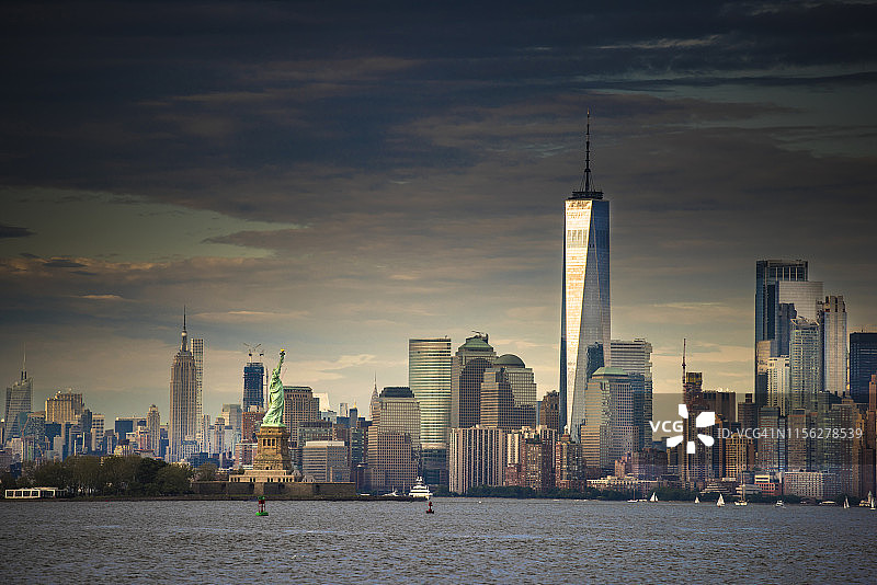 曼哈顿下城。纽约图片素材
