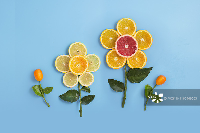 柑橘类水果健康饮食理念静物意象。图片素材