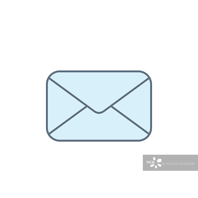 电子邮件图标。图片素材