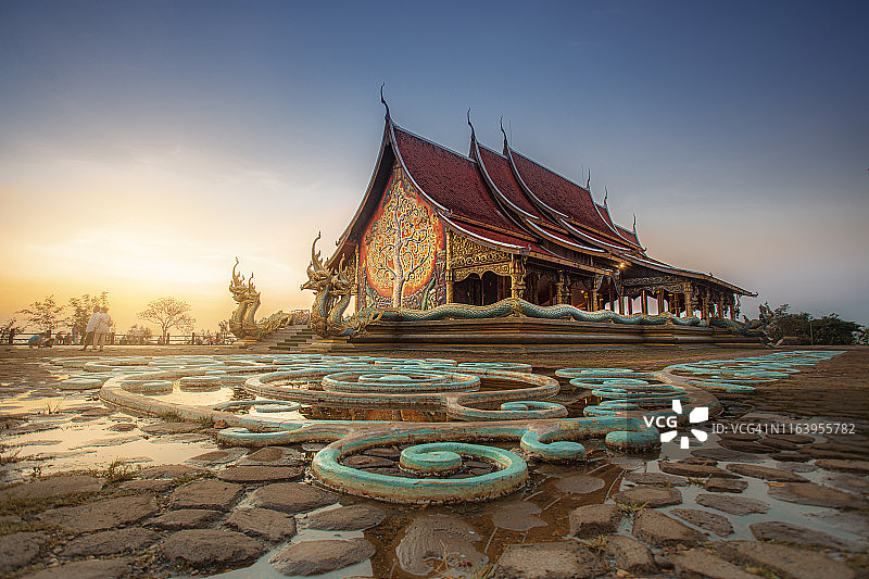 泰国的寺庙景观。图片素材