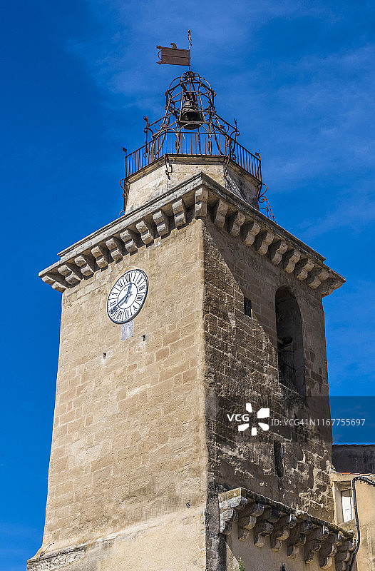 法国奥弗涅罗纳阿尔卑斯地区尼翁钟楼图片素材