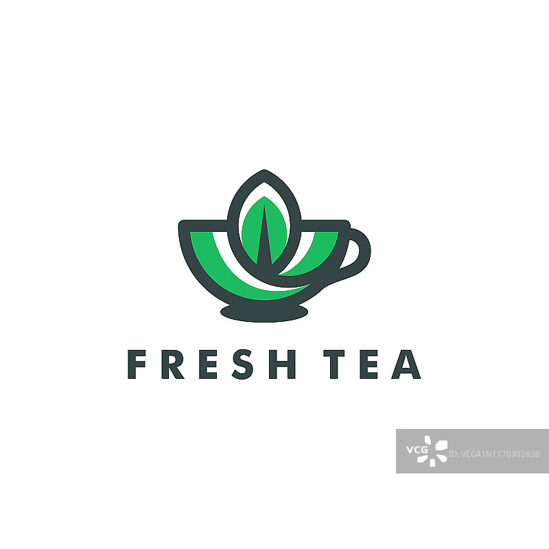 茶杯图标标识型设计-向量图片素材