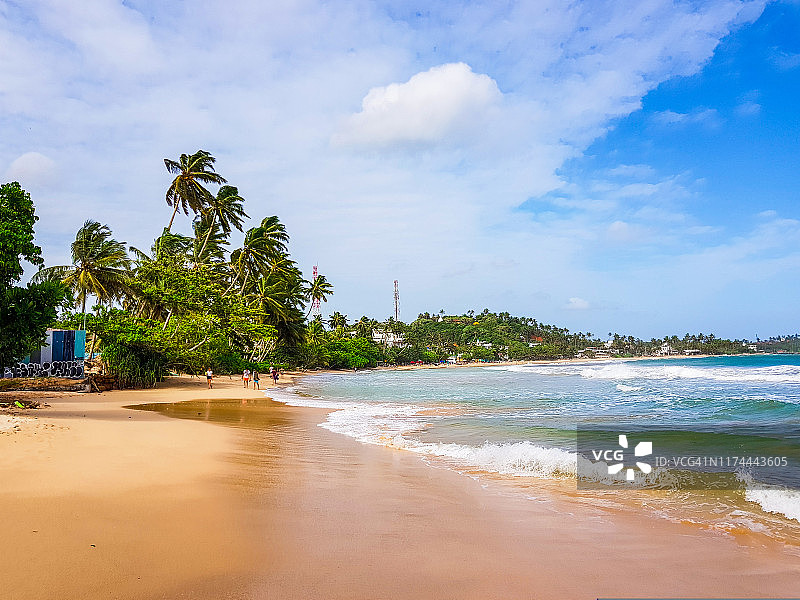斯里兰卡南部的米瑞萨海滩图片素材